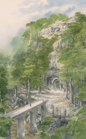 Beleg departs Doriath by Alan Lee
